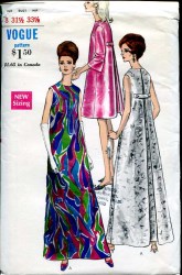 7240 VOGUE 68 BACK PLEAT MARTINGALE BELT DRESS LENGTHS PATTERN 14